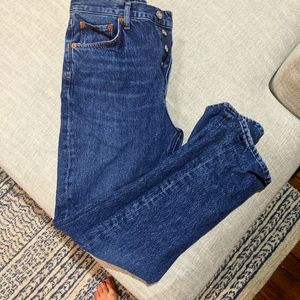 AGOLDE Riley High Rise Straight Crop Jean